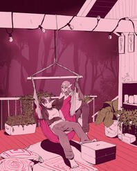 Chara holding the hammock belongs to @Vanadix on Twitter! Chara holding the hammock belongs to @Vanadix on Twitter!